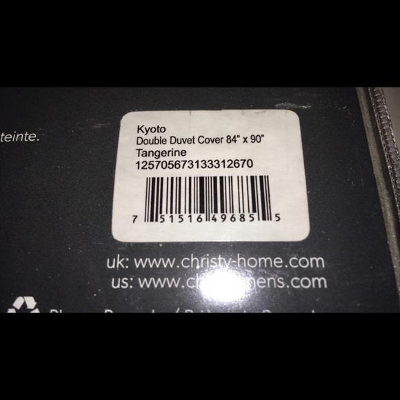 Christy Kyoto Full/Double Duvet Cover + 2 Shams 230TC New In Package $239 Value - Picture 9 of 14